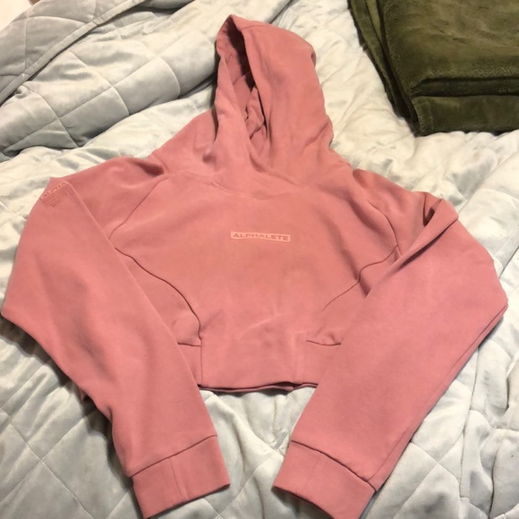 Alphalete Tops - Alphalete identity crop hoodie